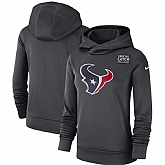 Women Houston Texans Anthracite Nike Crucial Catch Performance Hoodie,baseball caps,new era cap wholesale,wholesale hats